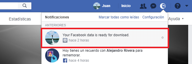 saber la información de Facebook que se comparte para anuncios