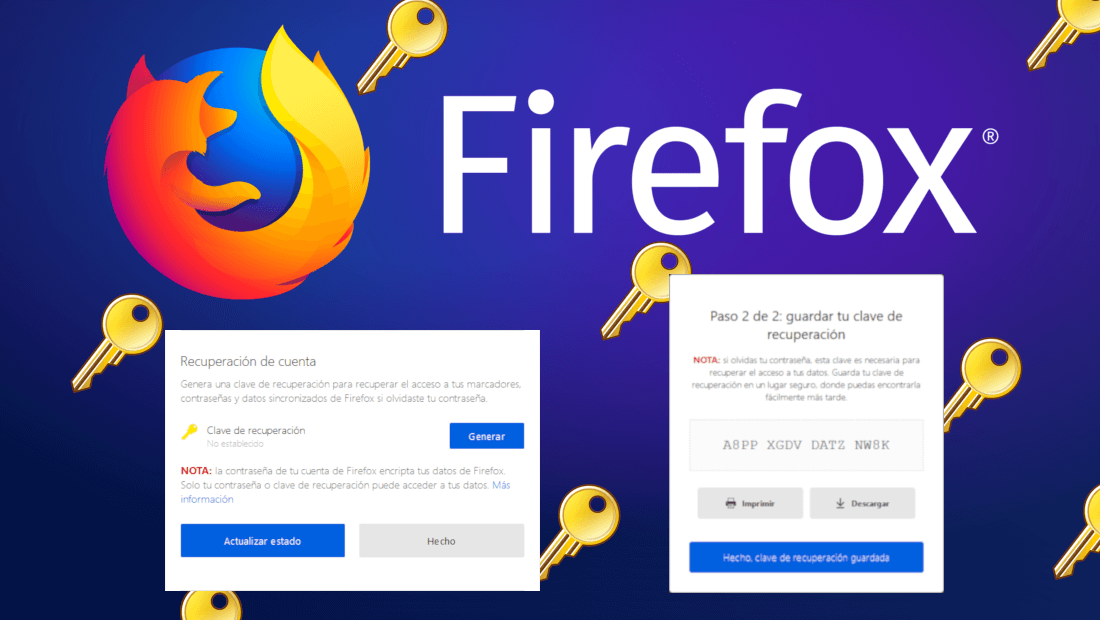 Recuperacion de cuenta de Firefox