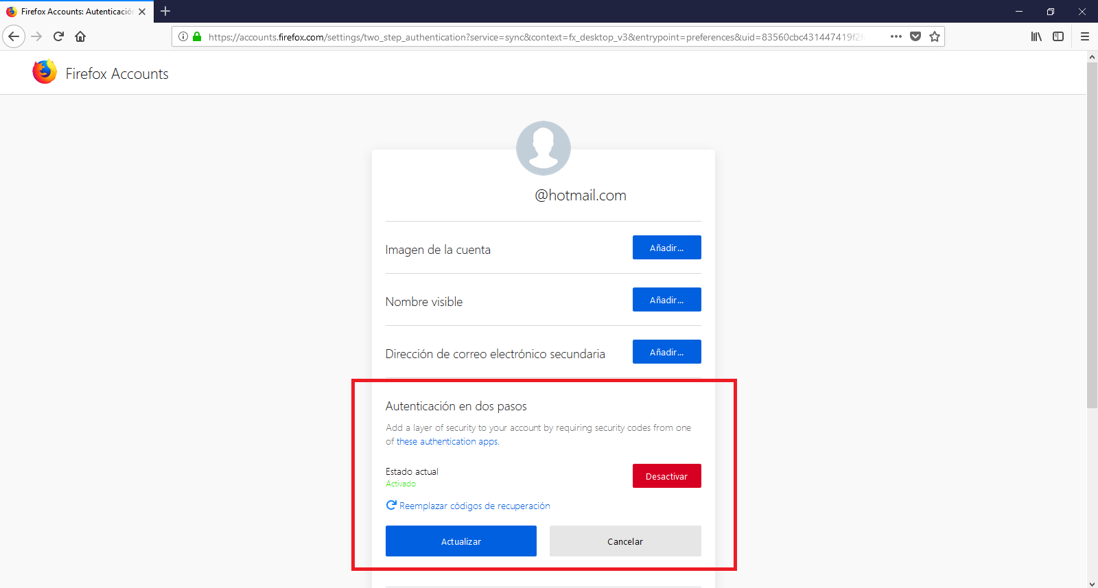 mejora la seguridad de tu cuenta de Firefox con la verificacion de dos factores