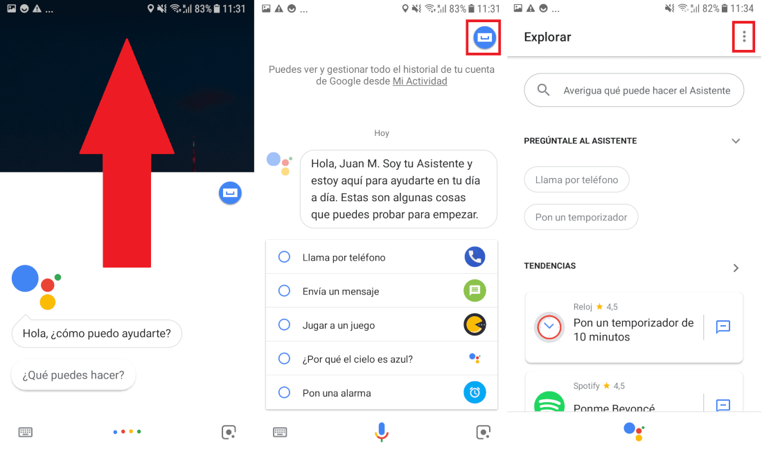 modificar la voz de google Assistant en android