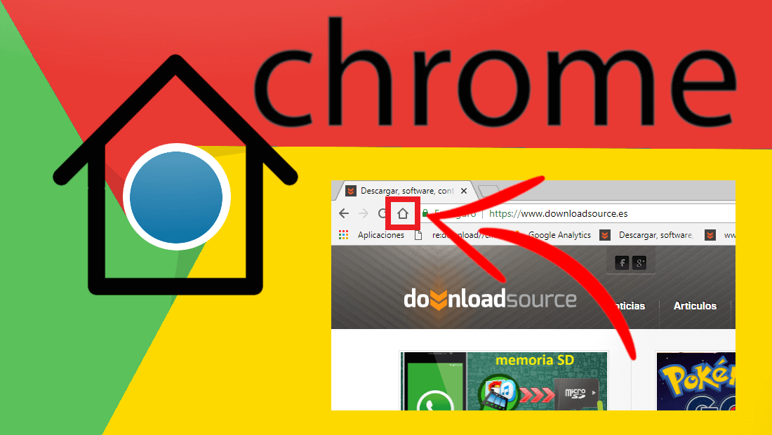 activar y personalizar el botón de pagina de inicio en google Chrome