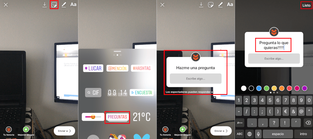 Preguntas en las Historias de Instagram