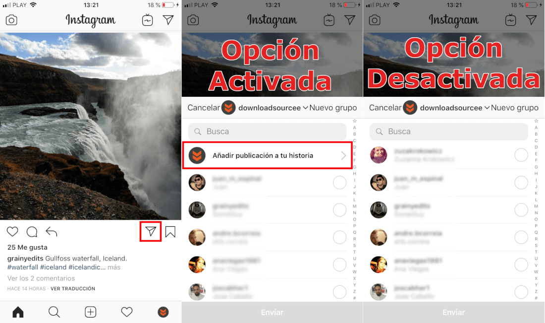 Si no quieres que otros usuarios puedan compartir tus fotos y videos en sus Historias de Instagram