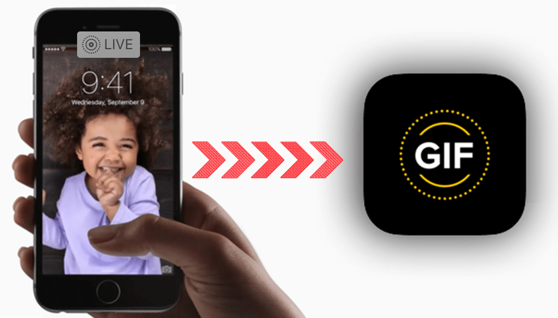 como convertir Live Fotos a GIF en tu iPhone o iPad
