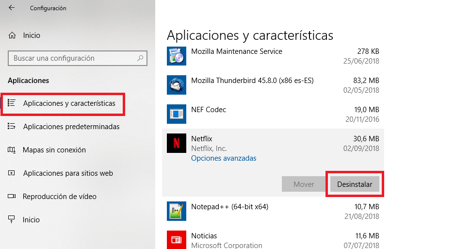 Como solucionar los errores de la app Netflix de Windows 10