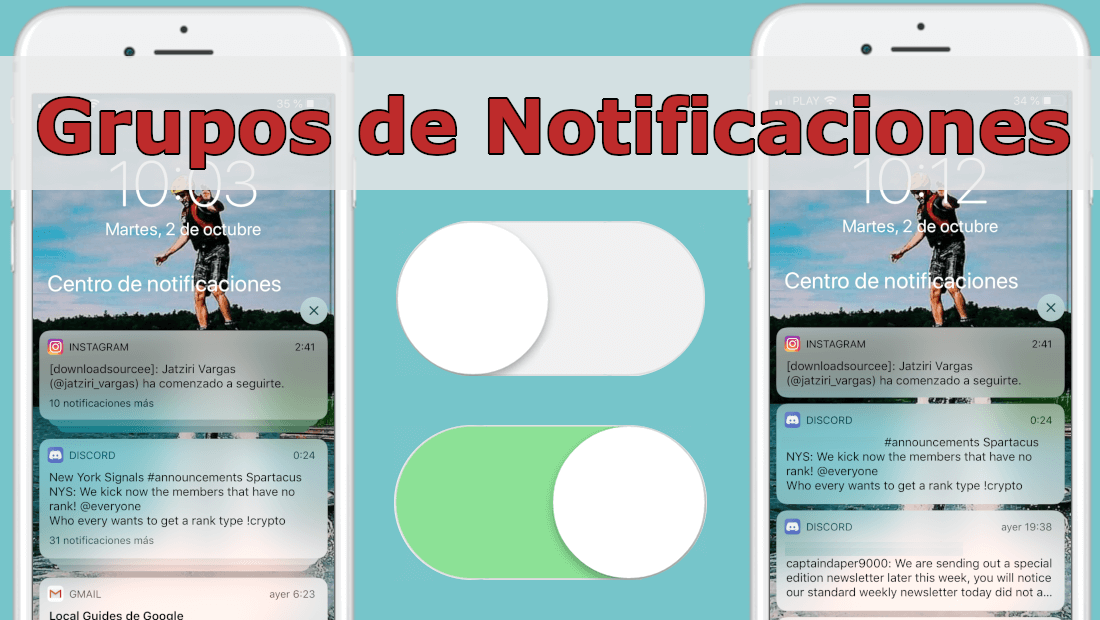 como activar o desactivar los los grupos de notificaciones de iPhone o iPad con iOS 12