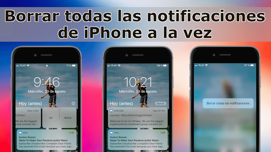 como borrar todas las notificaciones al mismo tiempo