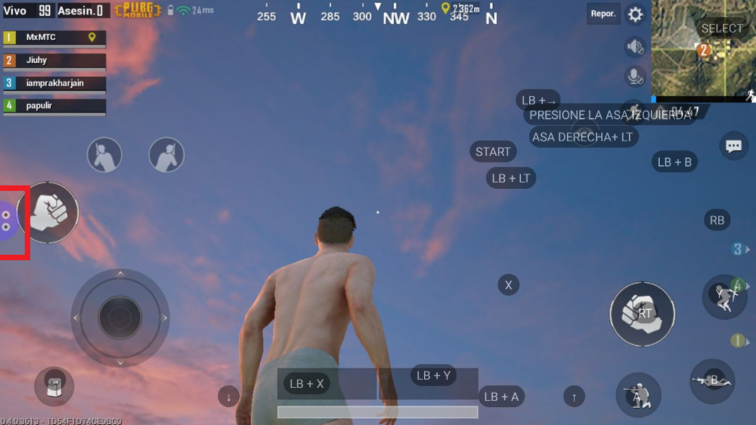 jugar a PUBG en Android con los mandos de XBOX o ps4