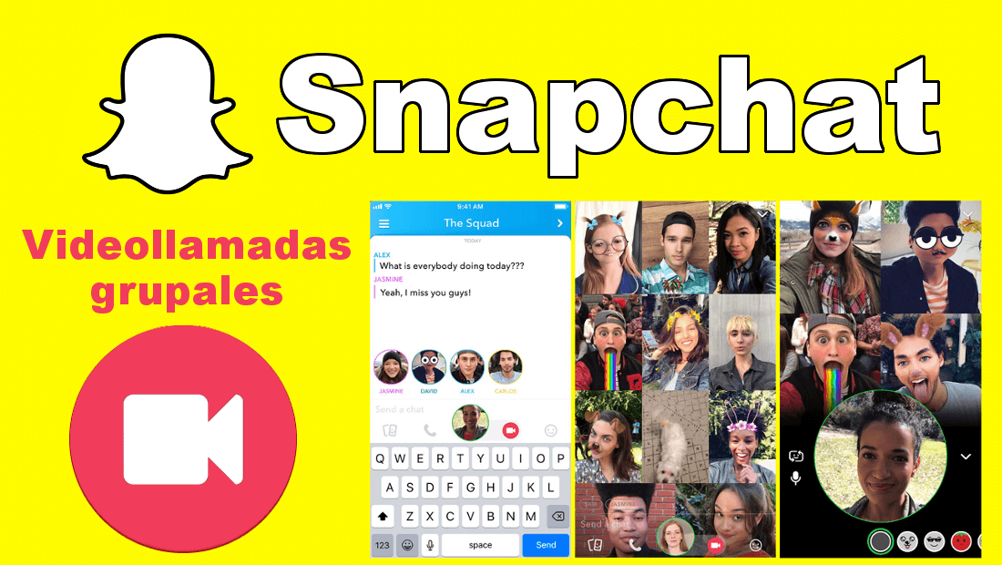 Snapchat ya permite realizar videollamadas grupales