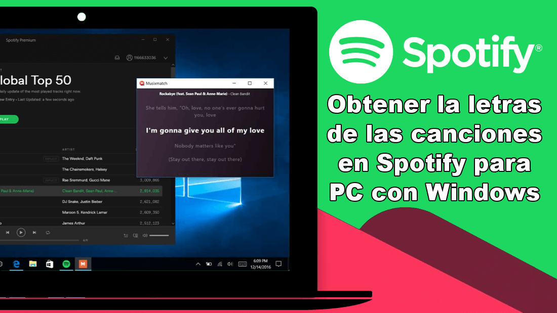 como obtener las letras de las canciones de spotify en tu ordenador con windows