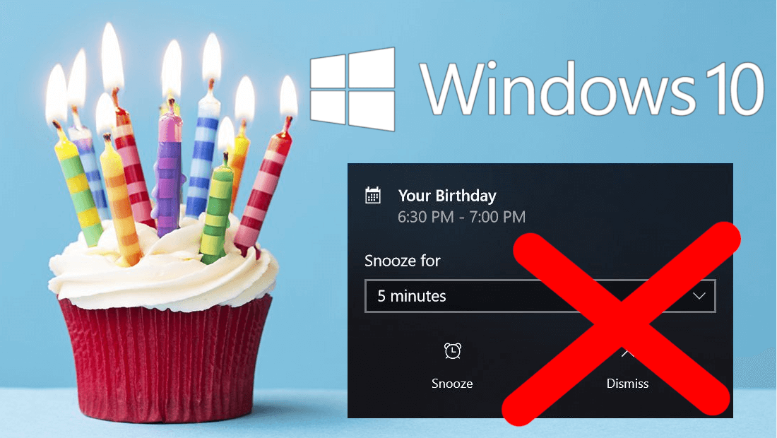 como desactivar las notificaciones de cumpleaños de la app calendario de windows 10