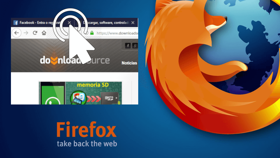 Como hacer que las pestañas de firefox se cierren con doble clic