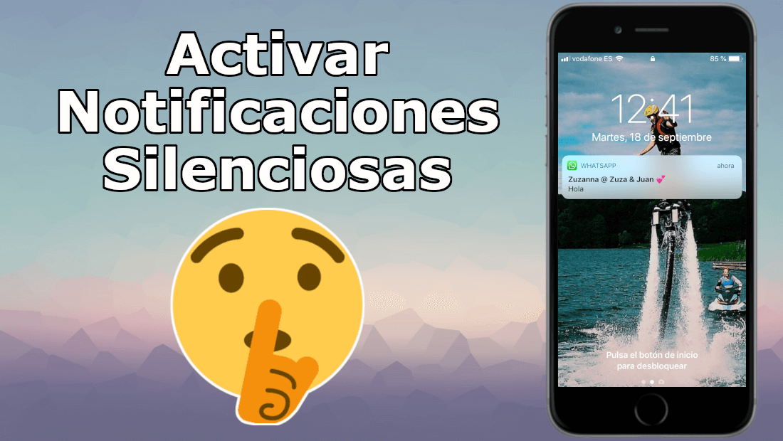 como activar las notificaciones discretas en iPhone