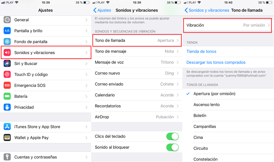 como hacer que iphone ios 8 vibre mas 