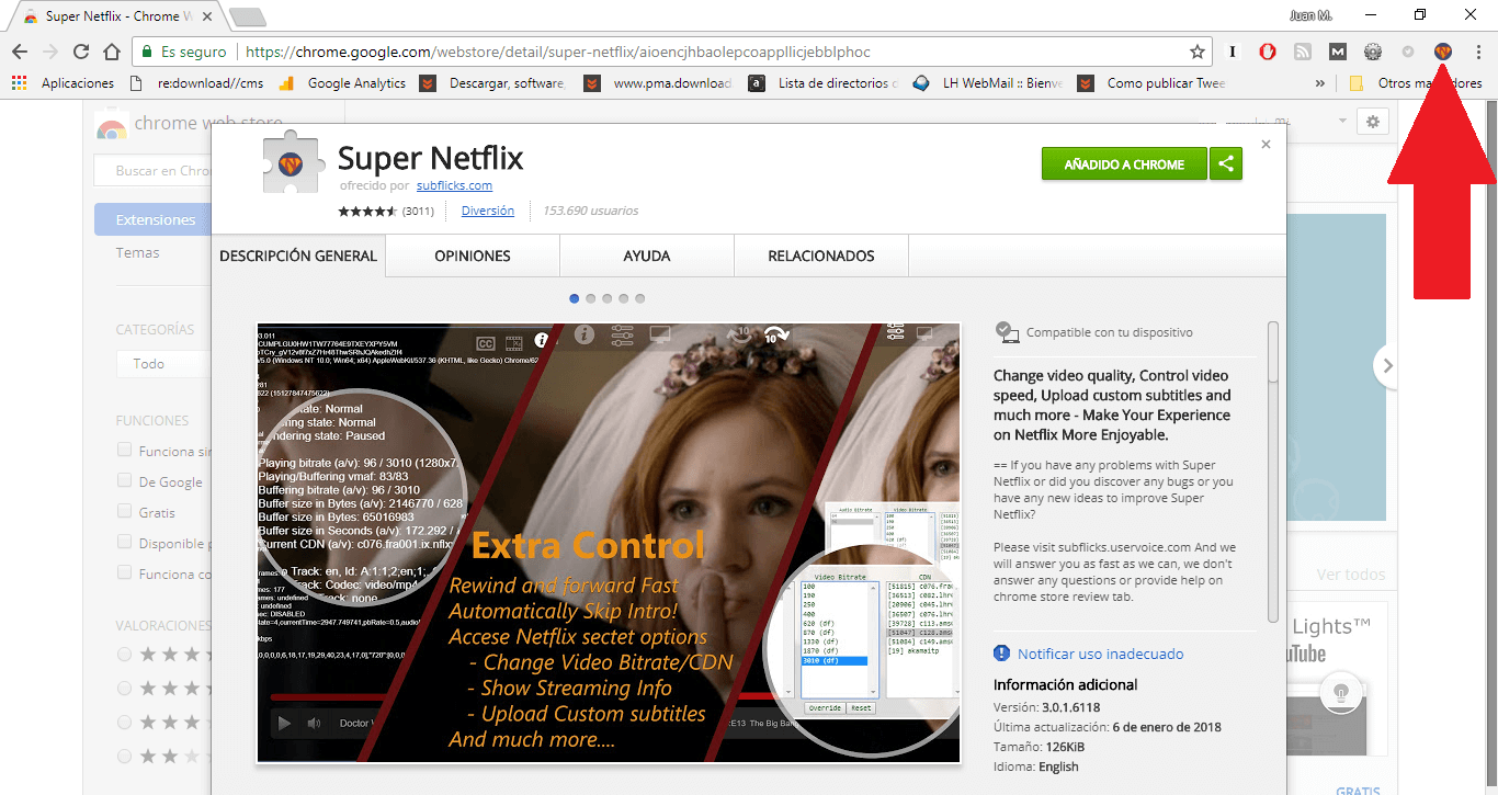 como poner subtitulos de netflix en Español cuando estos no aparecen en la lista