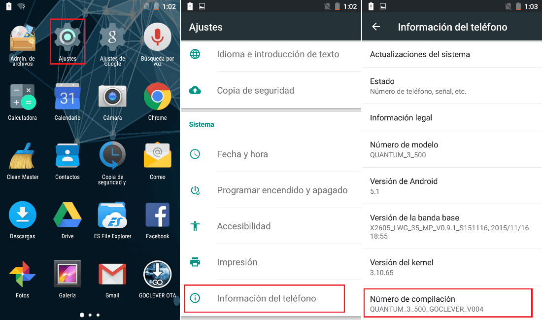 Activar las opciones de desarrollador en tu telefono android