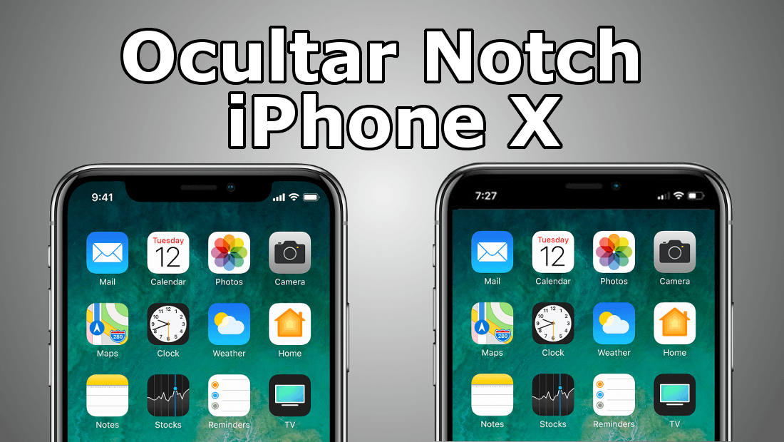 como ocultar el notch negro de la pantalla de tu iPhone X