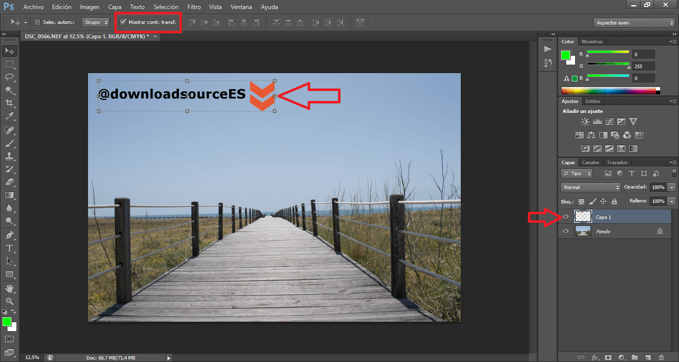 firma las fotos con photoshop para mostrar el autor