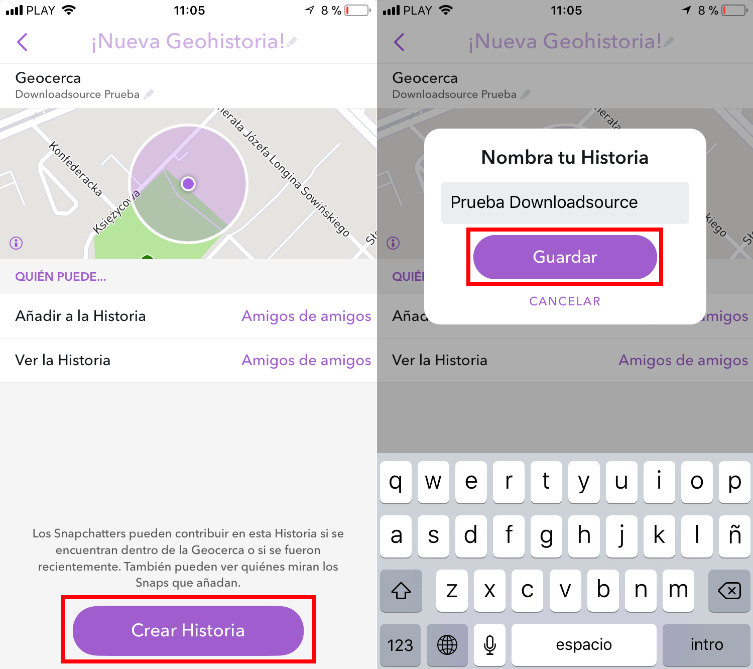 geohistorias de snapchat permite crear historias geograficas