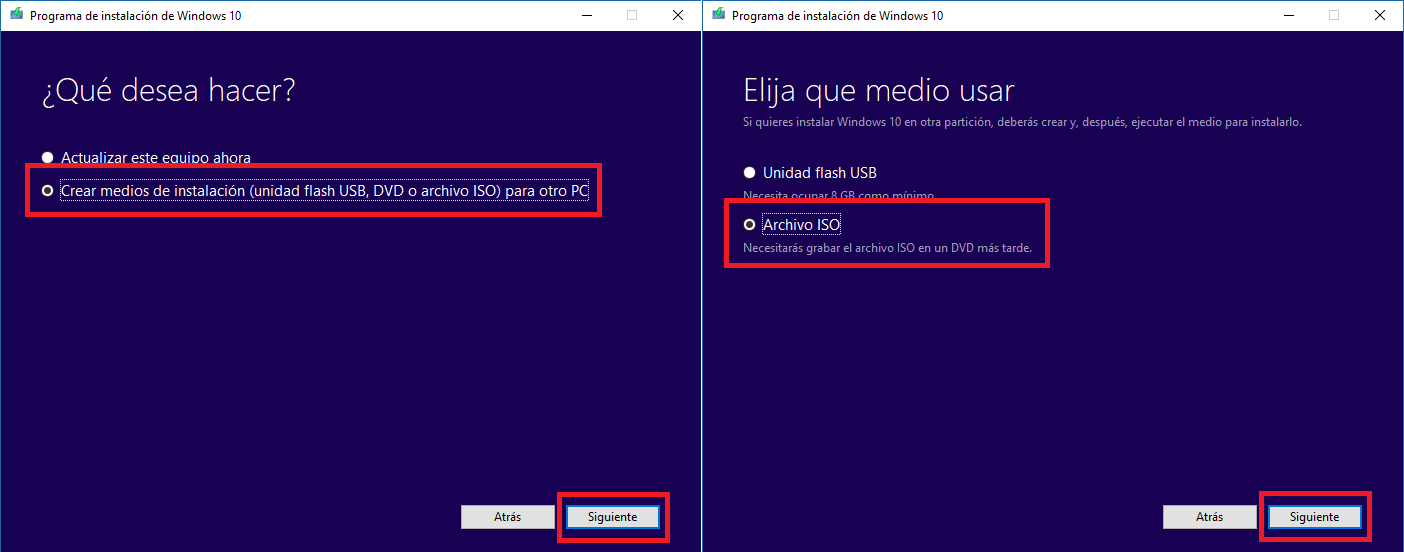 como reparar la instalación del sistema operativo Windows 10 fall creators