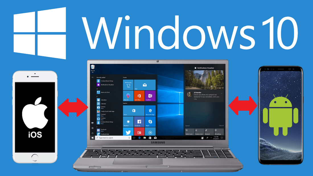 Windows 10 enlaza tu móvil Android y iPhone con el ordenador