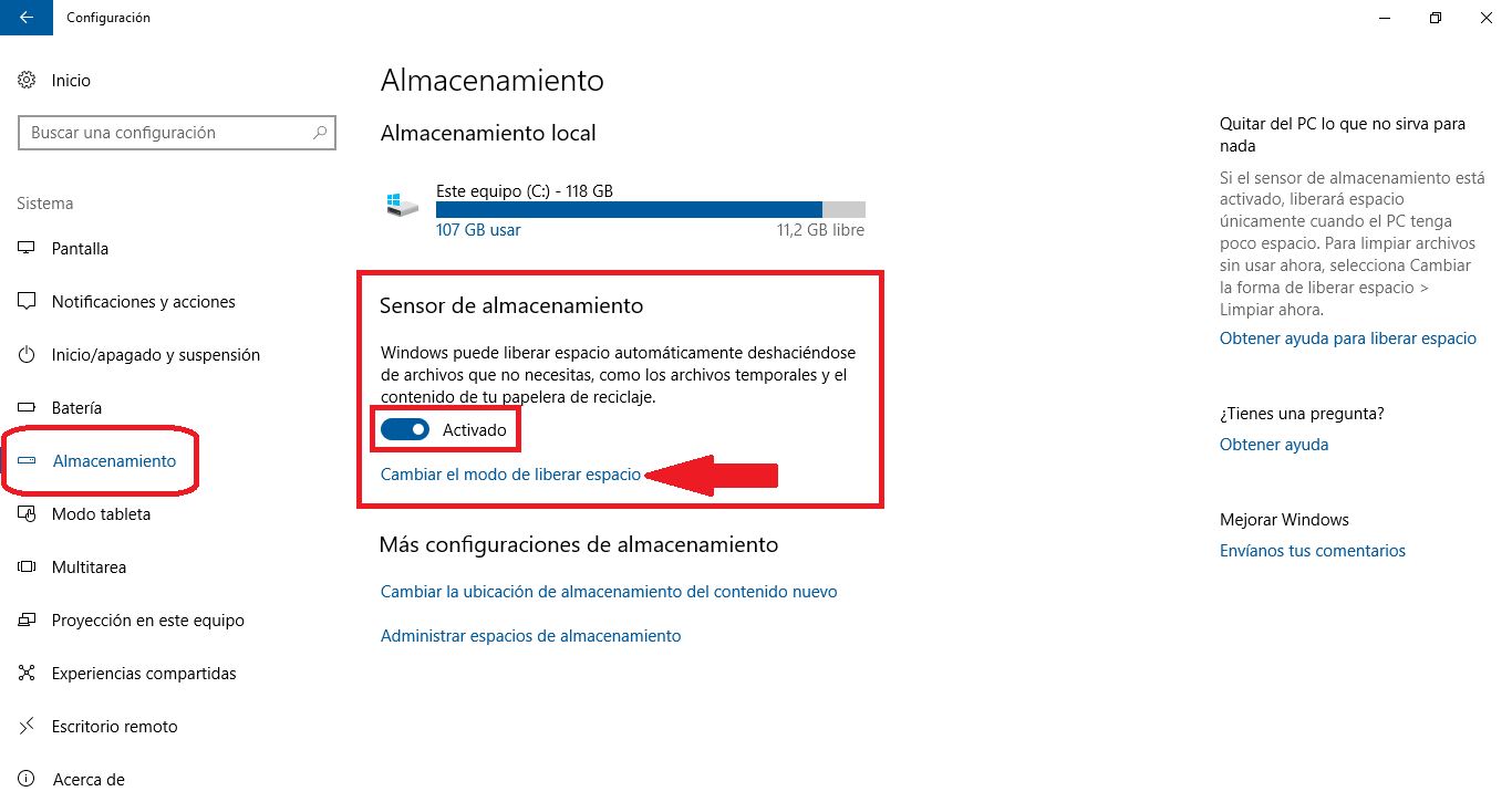 borrar archivos de la carpeta descarga y papelera de reciclaje de Windows 10 