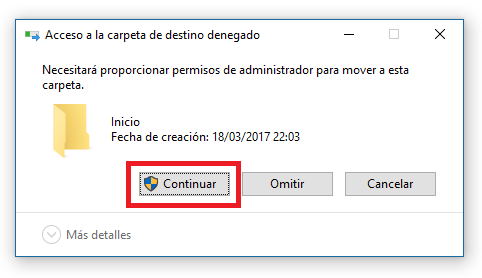 programa de inicio de Windows 10 protegido de su desactivacion