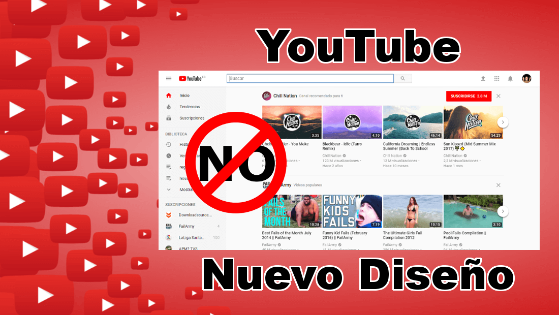 Como cambiar la nueva interfaz de Youtube para volver a la antigua