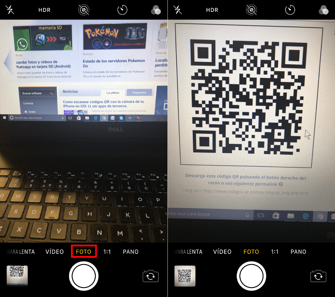 iOS 11 permite escanear codigos QR desde la camara de tu iPhone