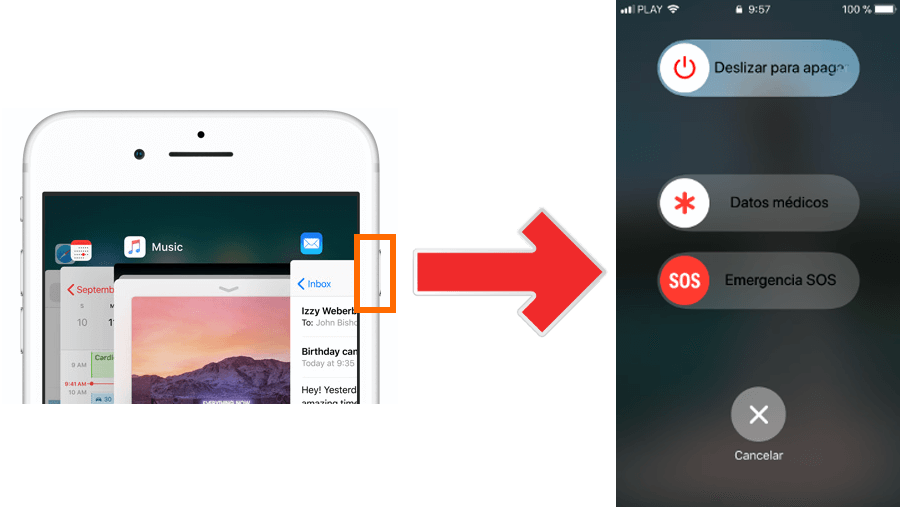 Usar la llamada de emergencia SOS en tu iPhone con iOS 11