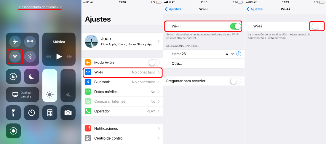 Como desactivar por completo el Wifi de tu iPhone o iPad con iOS 11