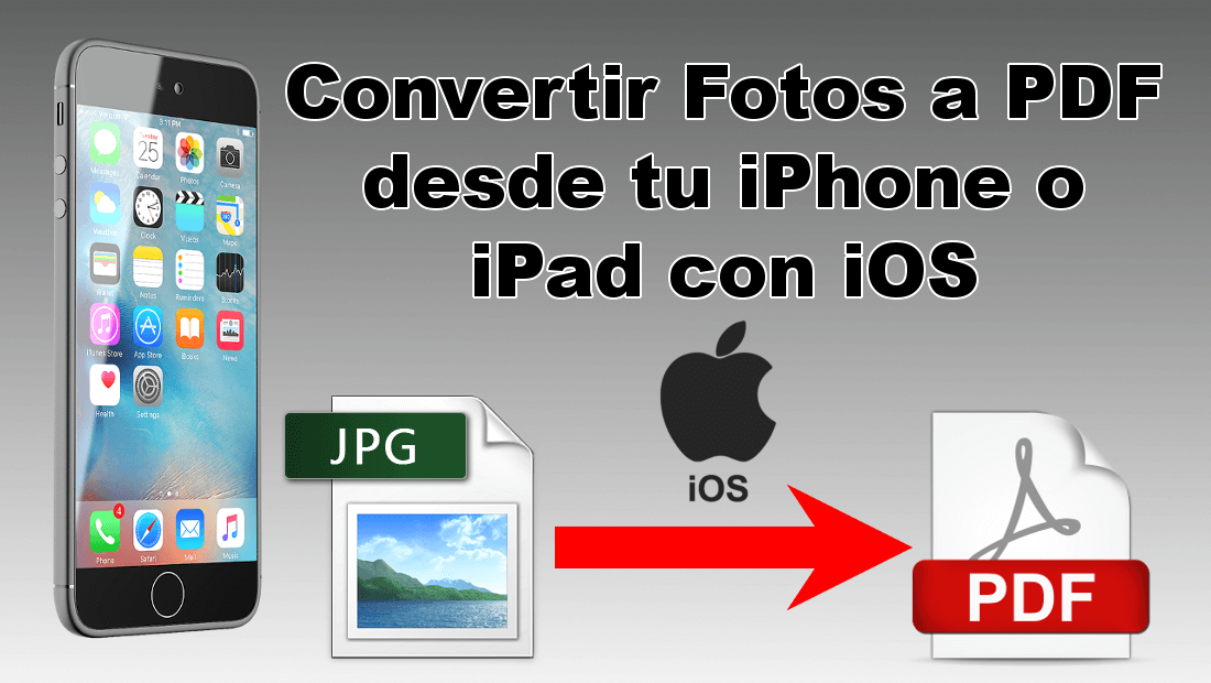 Como convertir una foto en archivo PDF en iPhone iPad