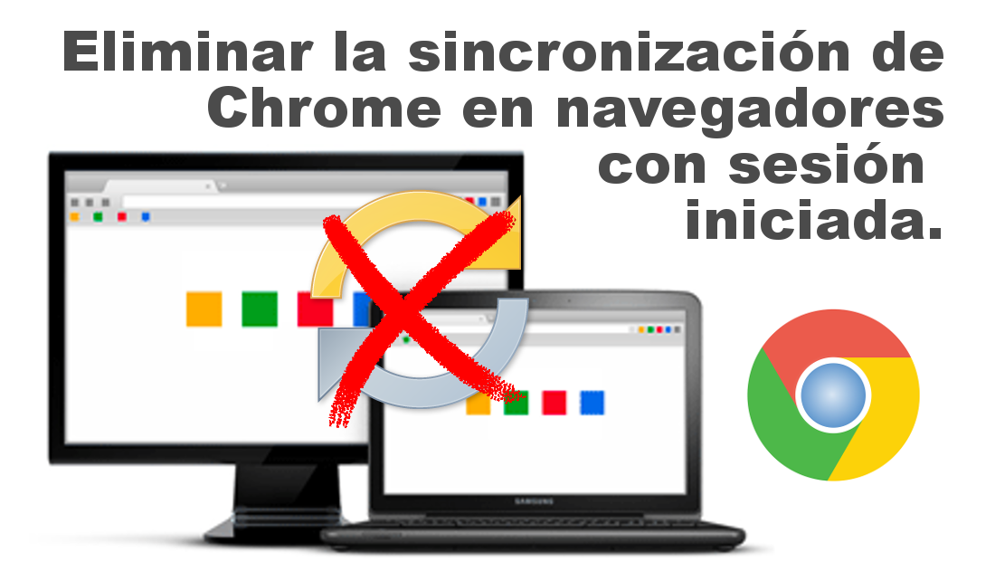 evitar la sincronización de Google chrome en otros navegadores web
