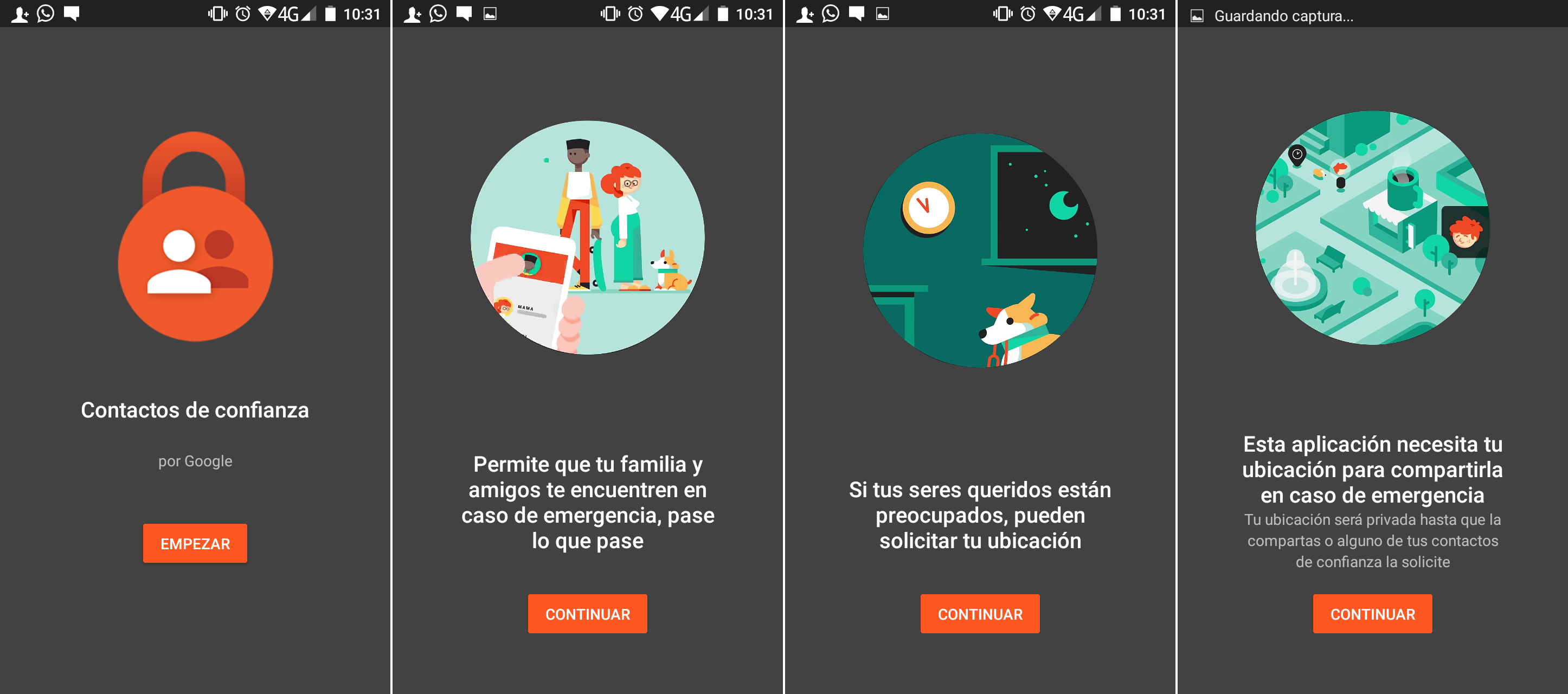 Localizar amigos y familiares con la app contactos de confianza