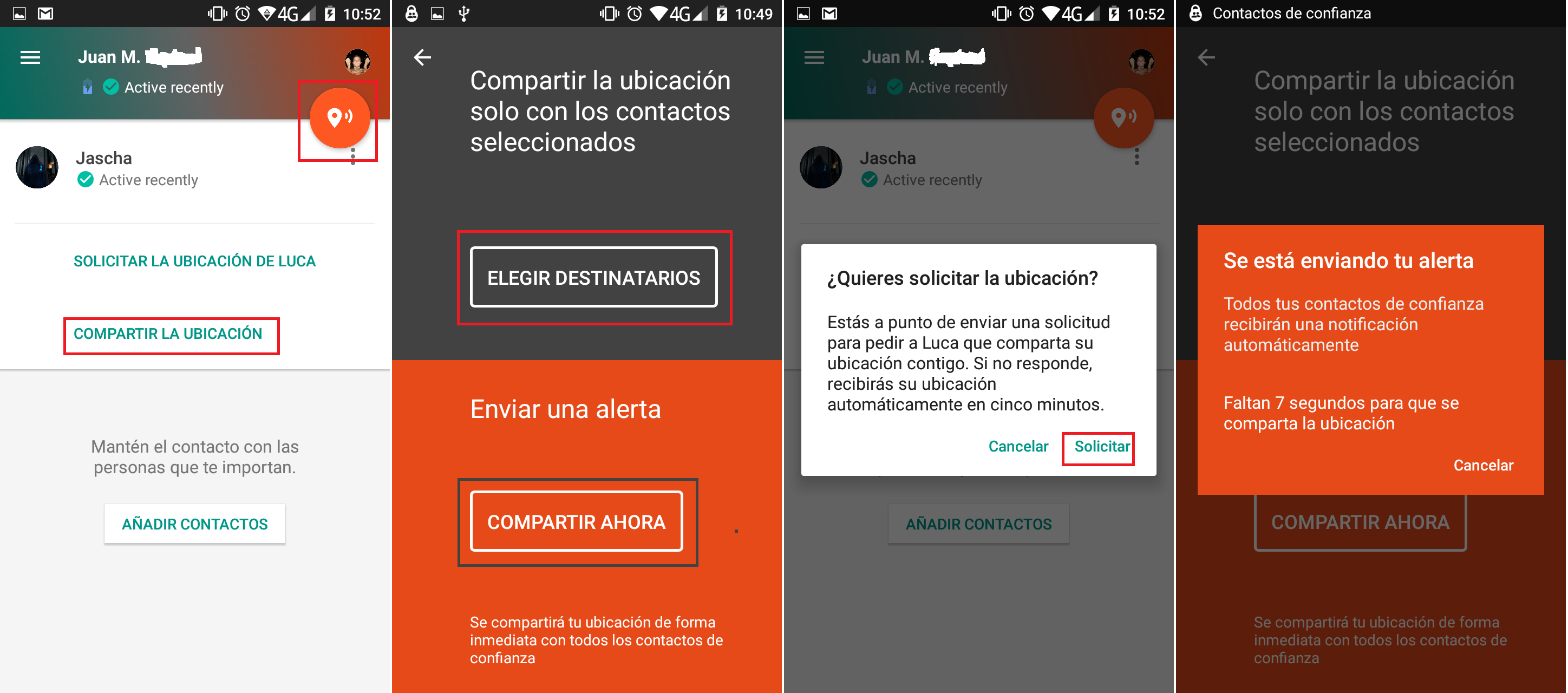 encontrar familiar en emergencia a traves de su android incluso si este esta apagado gracias a contactos de confianza