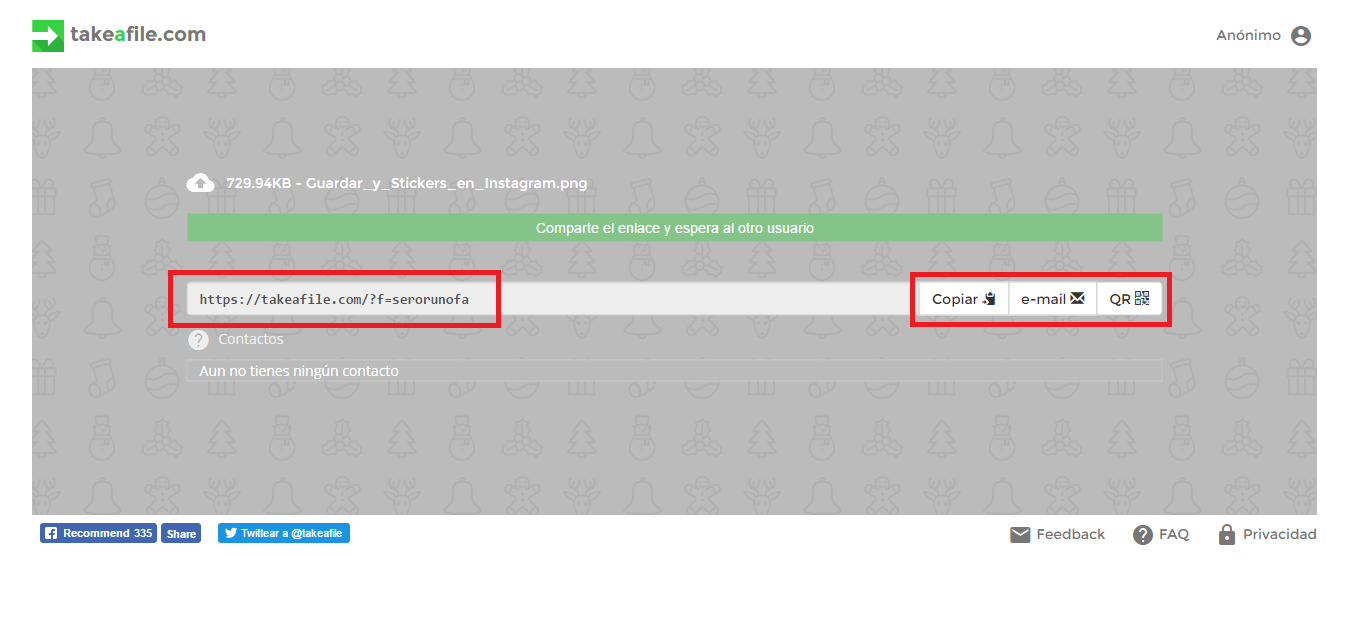 transferir archivos mediante enlace sin registrarte y sin programas