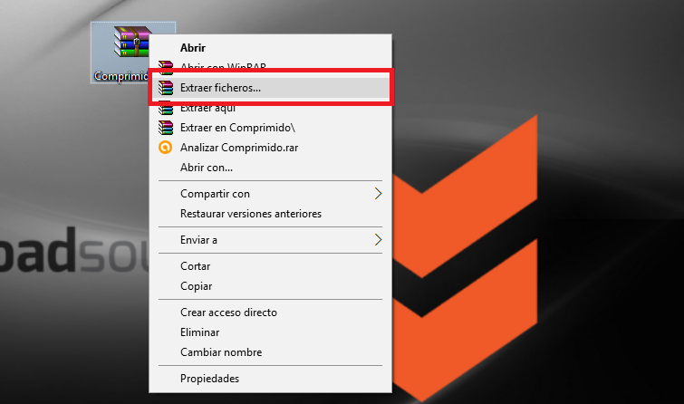 eliminar el archivo comprimido rar o zip tras extraer su contenido con Winrar en Windows