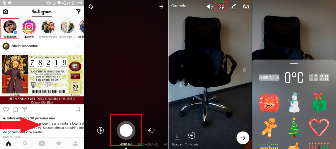 Añadir Stickers a tus fotos y videos de tus historias de Instagram