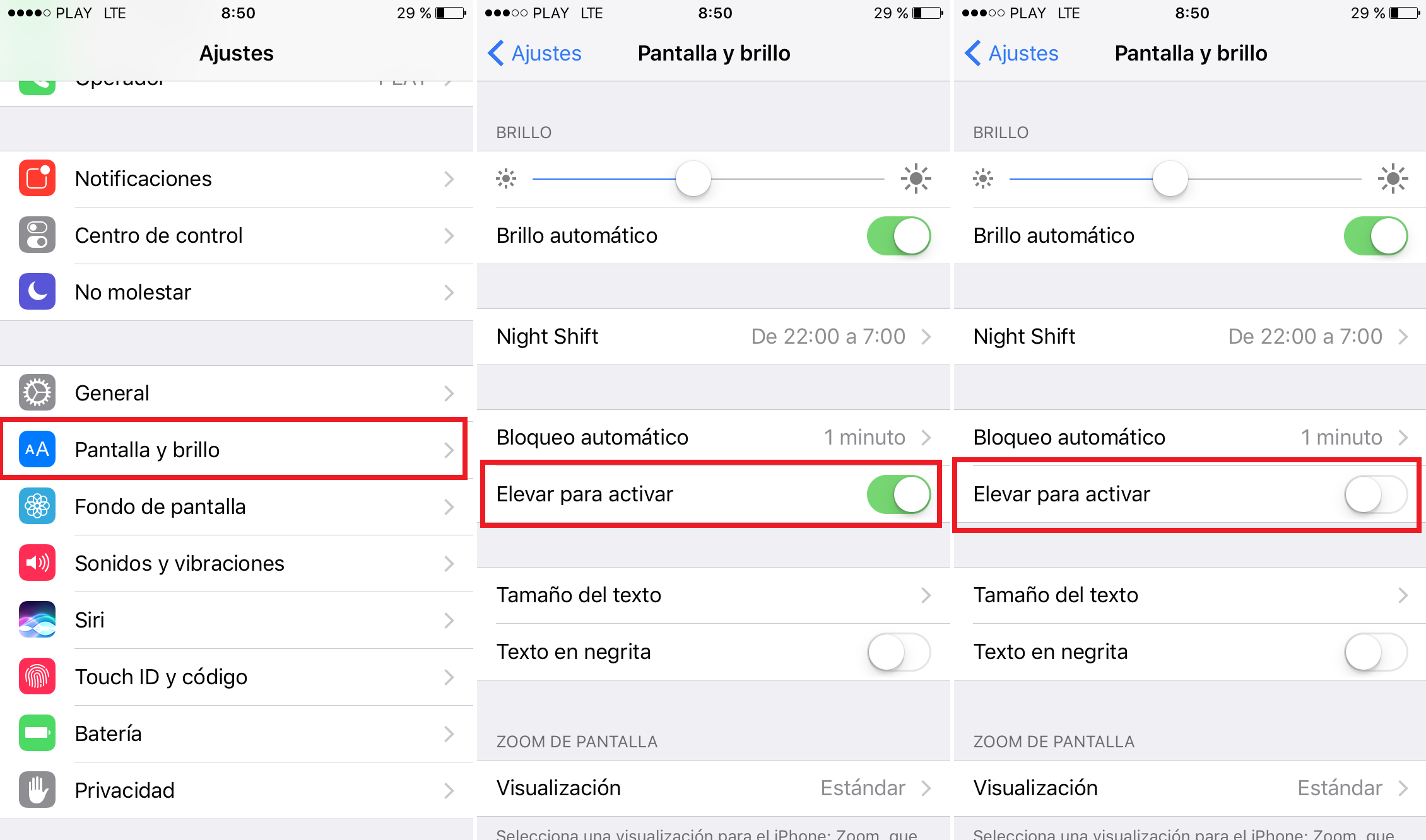 evitar que la pantalla de iPhone se active al moverlo