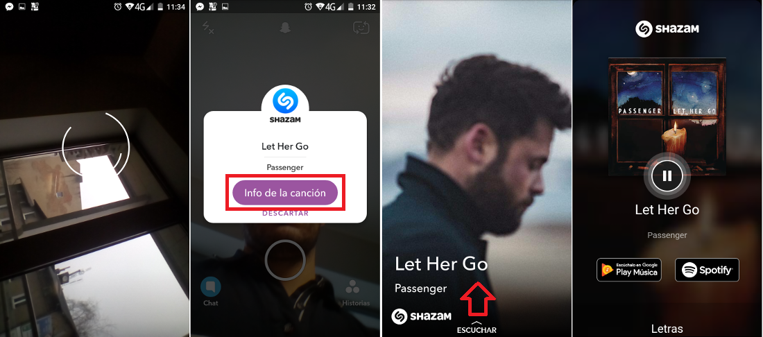 Shazam en Snapchat para reconocer canciones con tu android o iOS