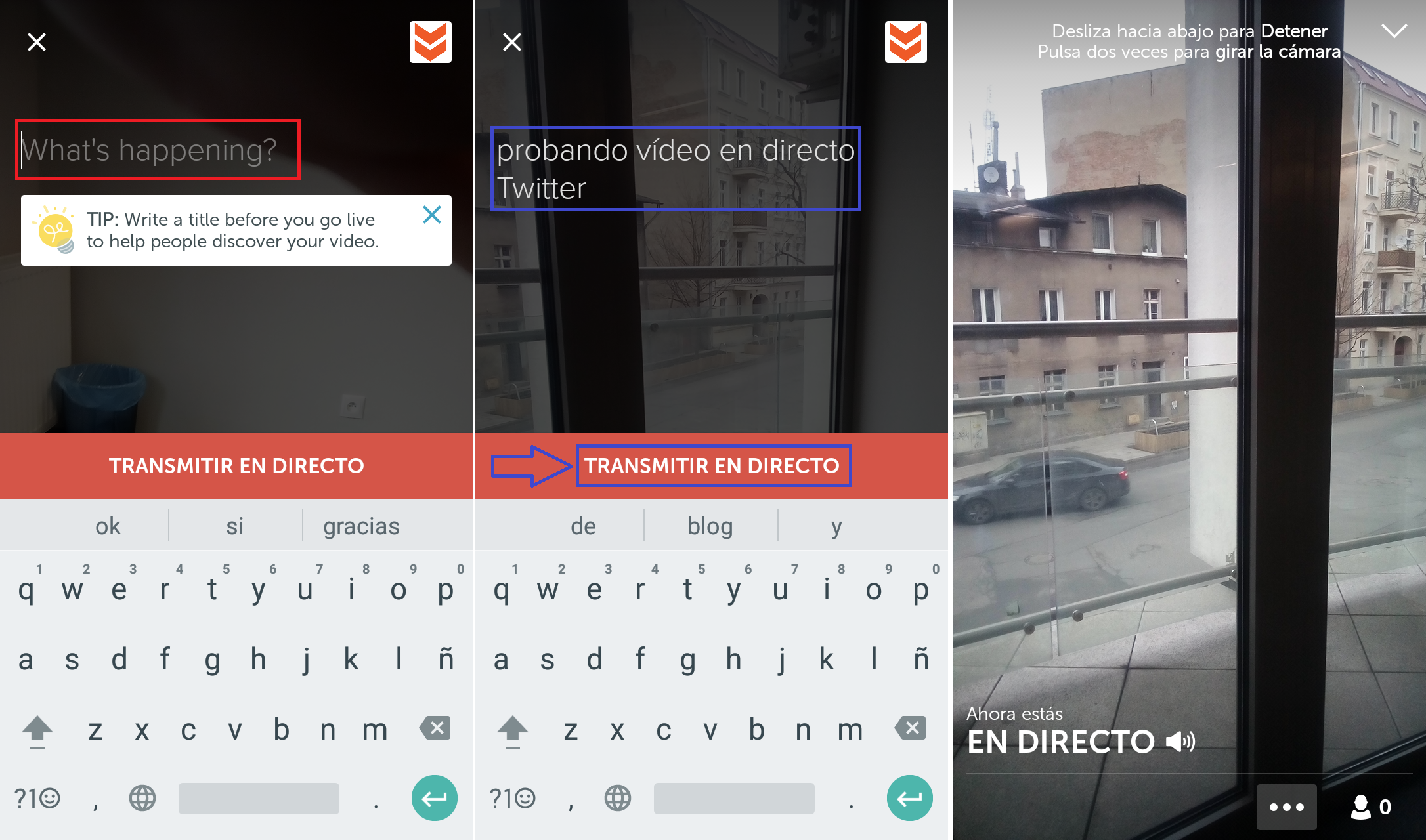 #golive en twitter con el nuevo video directo integrado con periscope