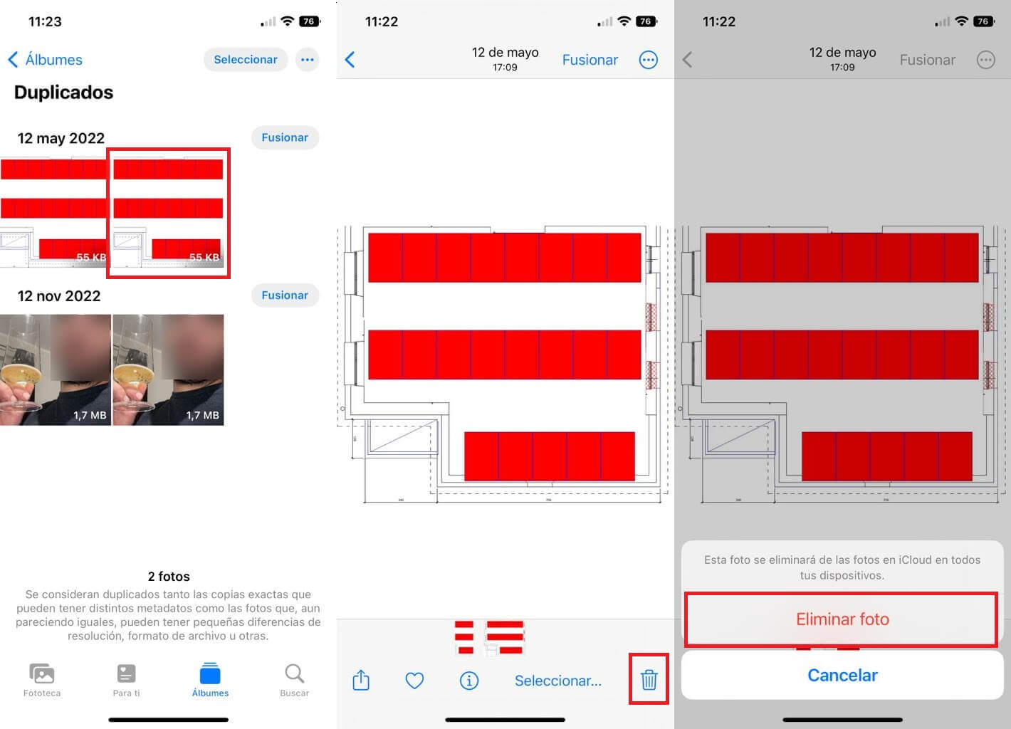 apps Eliminar las video por duplicado en iPhone con iOS