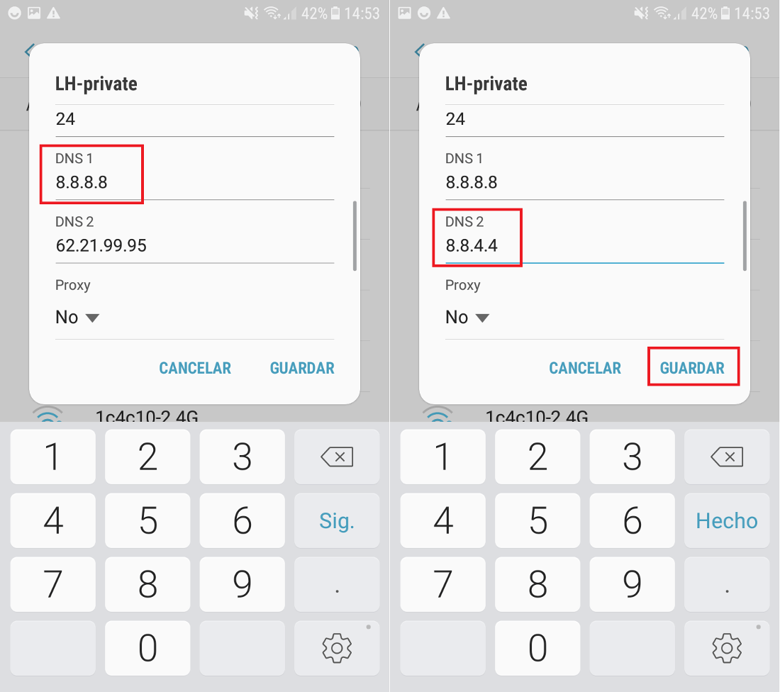 personalizar las dns de tu dispositivo Android