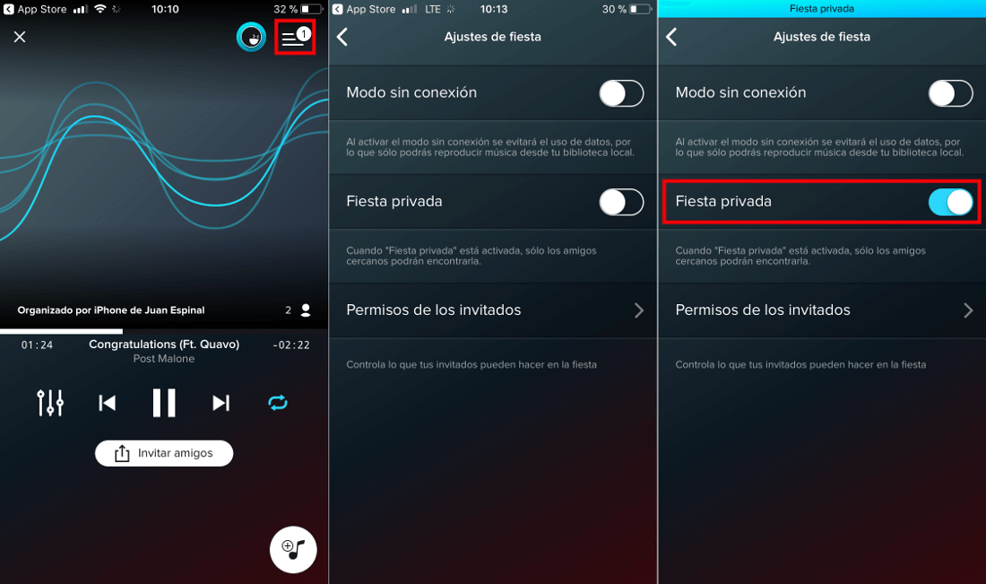 AmpMe permite reproducir la misma musica en varios telefonos a la vez