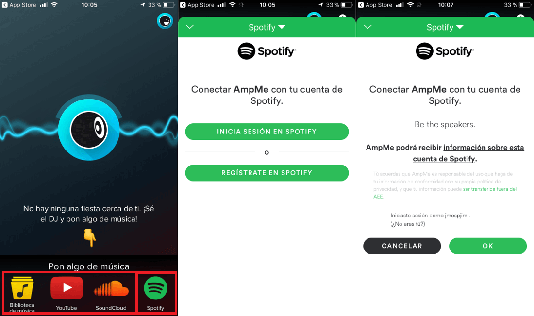 reproducir musica en varios telefonos a la vez ya sean android o iOS