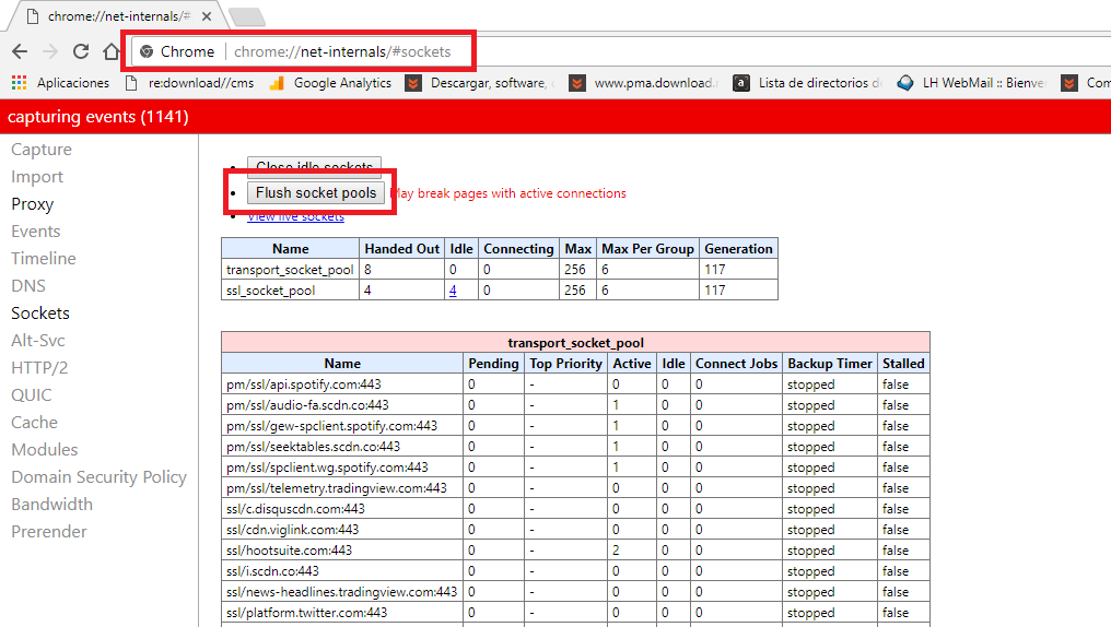 ERR_SPDY_PROTOCOL_ERROR  error con los protocolos ssl en google chrome