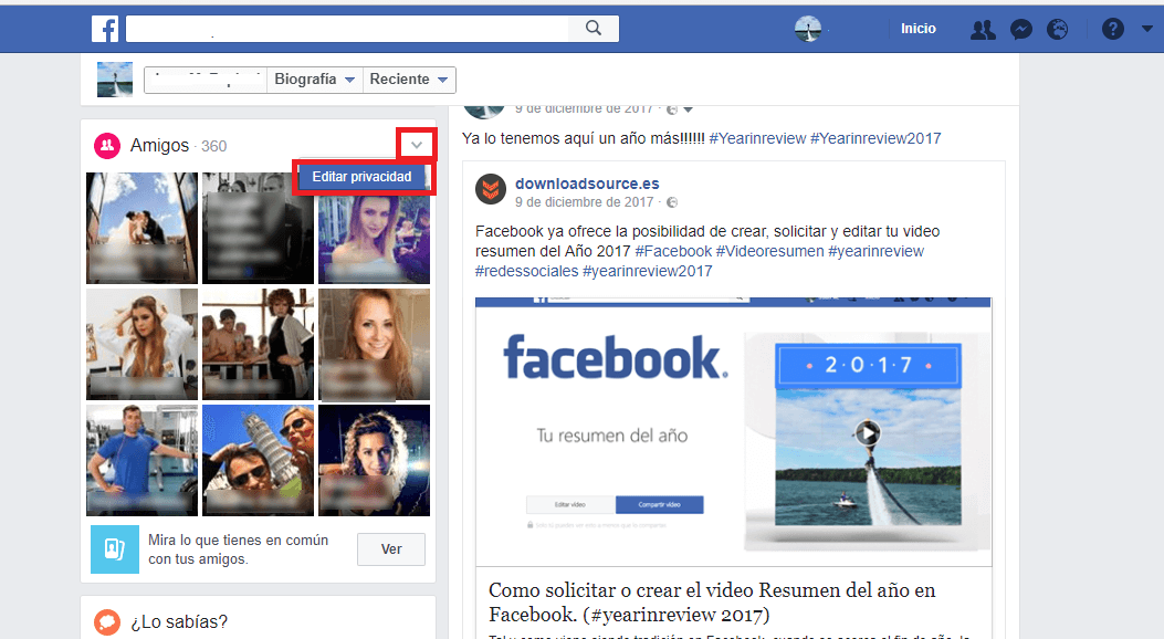 Impide que otros usuarios de Facebook vean tu lista de amigos