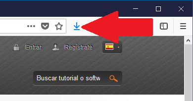 desactivar el icono descargas en firefox quantum