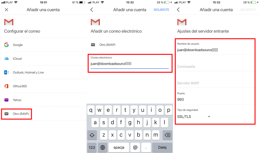 añadir una cuenta de correo electronico de terceros a tu aplicacion de Gmail