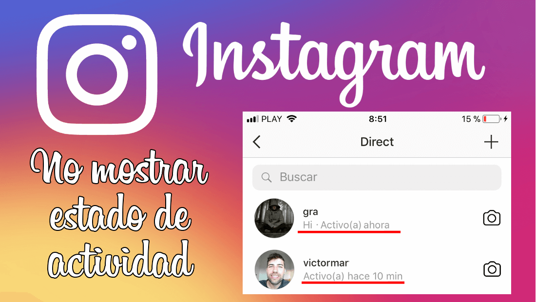 Como desactivar Mostrar Estado de Actividad en Instagram. (Activo ahora)